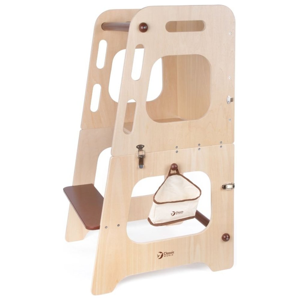 Classic World - Personalized Wooden Convertible Helper Tower Table