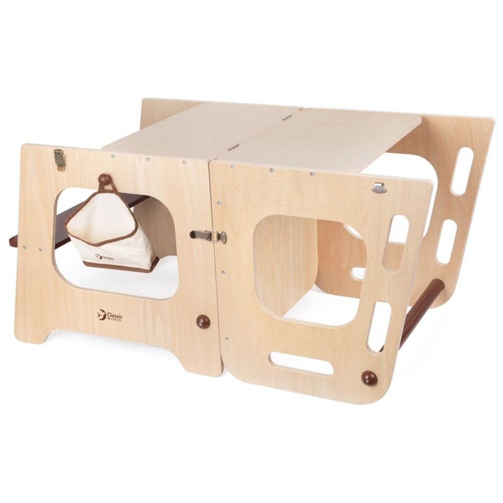 Classic World - Personalized Wooden Convertible Helper Tower Table