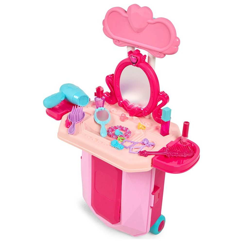 Little Learners - Personalized 2-In-1 Beauty Set - Pink - 18 Pc Set