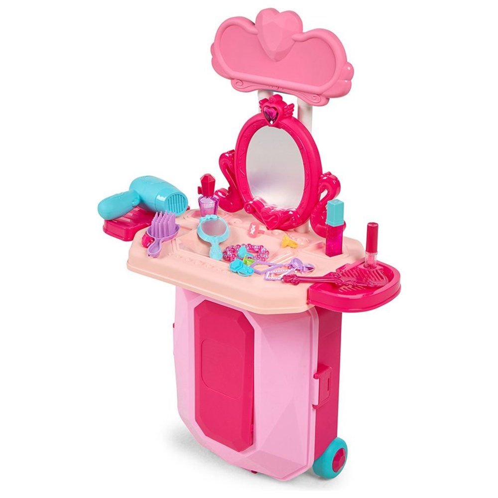Little Learners - Personalized 2-In-1 Beauty Set - Pink - 18 Pc Set