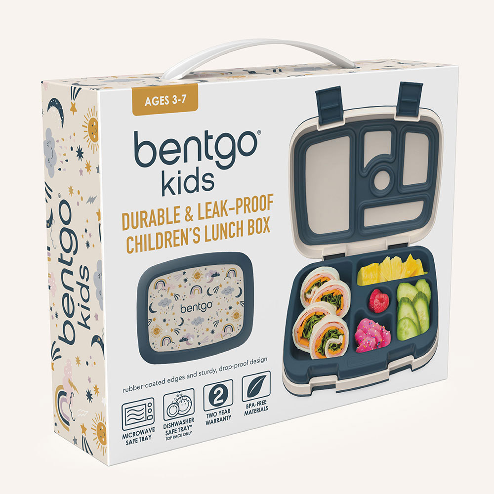 Bentgo - Personalized 5-Compartment Kids Lunch Box - Skies