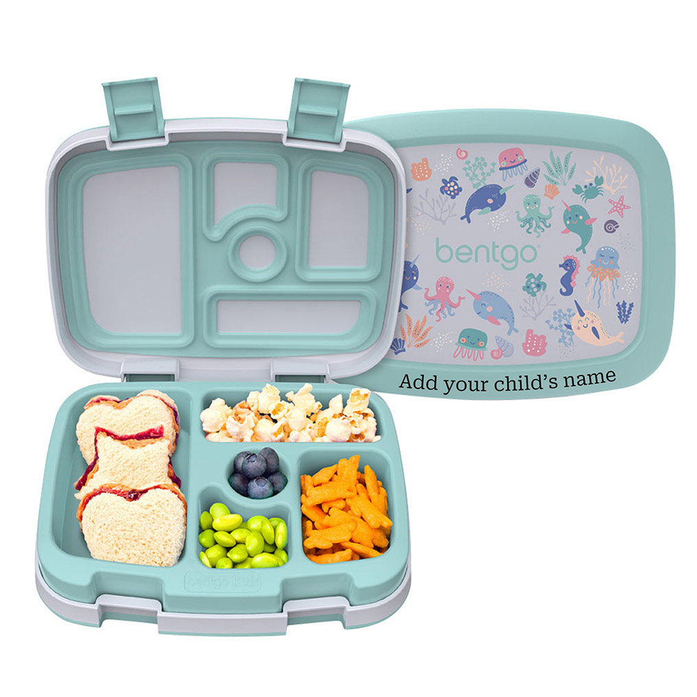 Bentgo - Personalized 5-Compartment Kids Lunch Box - Sea Life