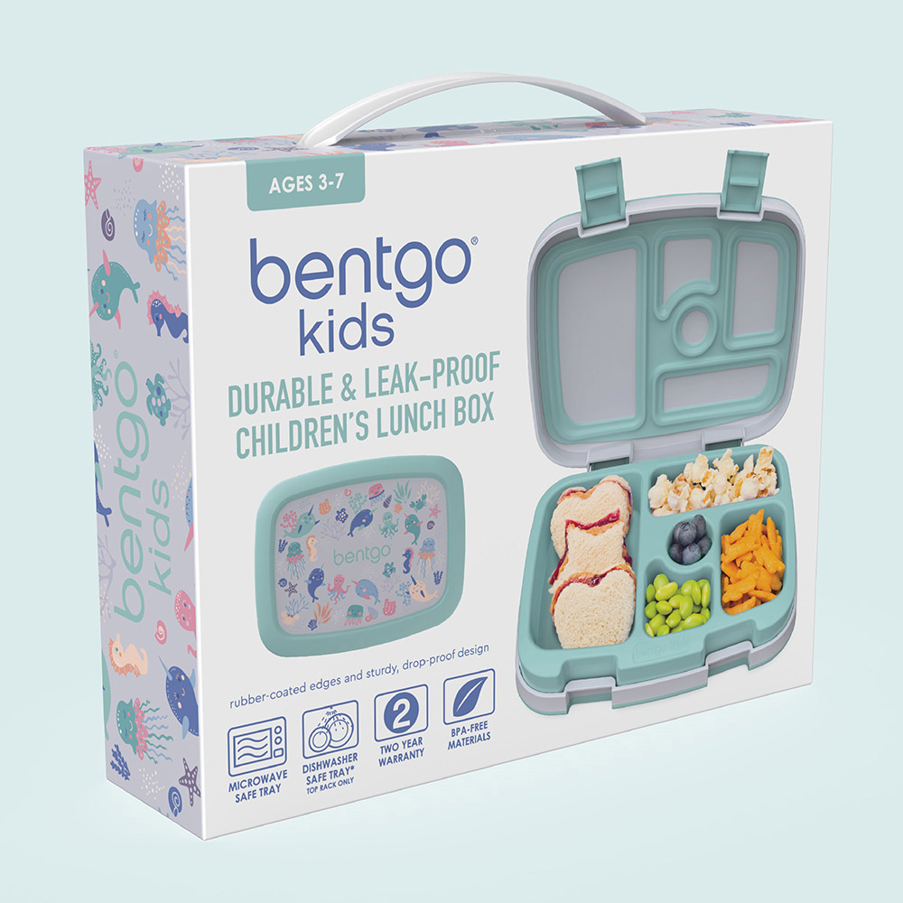Bentgo - Personalized 5-Compartment Kids Lunch Box - Sea Life
