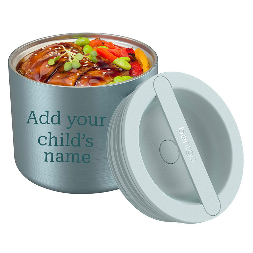 Bentgo - Personalized Stainless Steel Insulated Food Container - Aqua - 560 ml