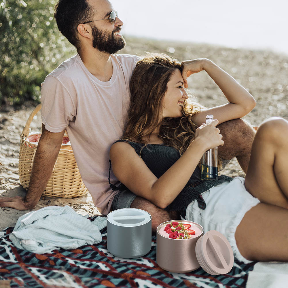 Bentgo - Personalized Stainless Steel Insulated Food Container - Aqua - 560 ml