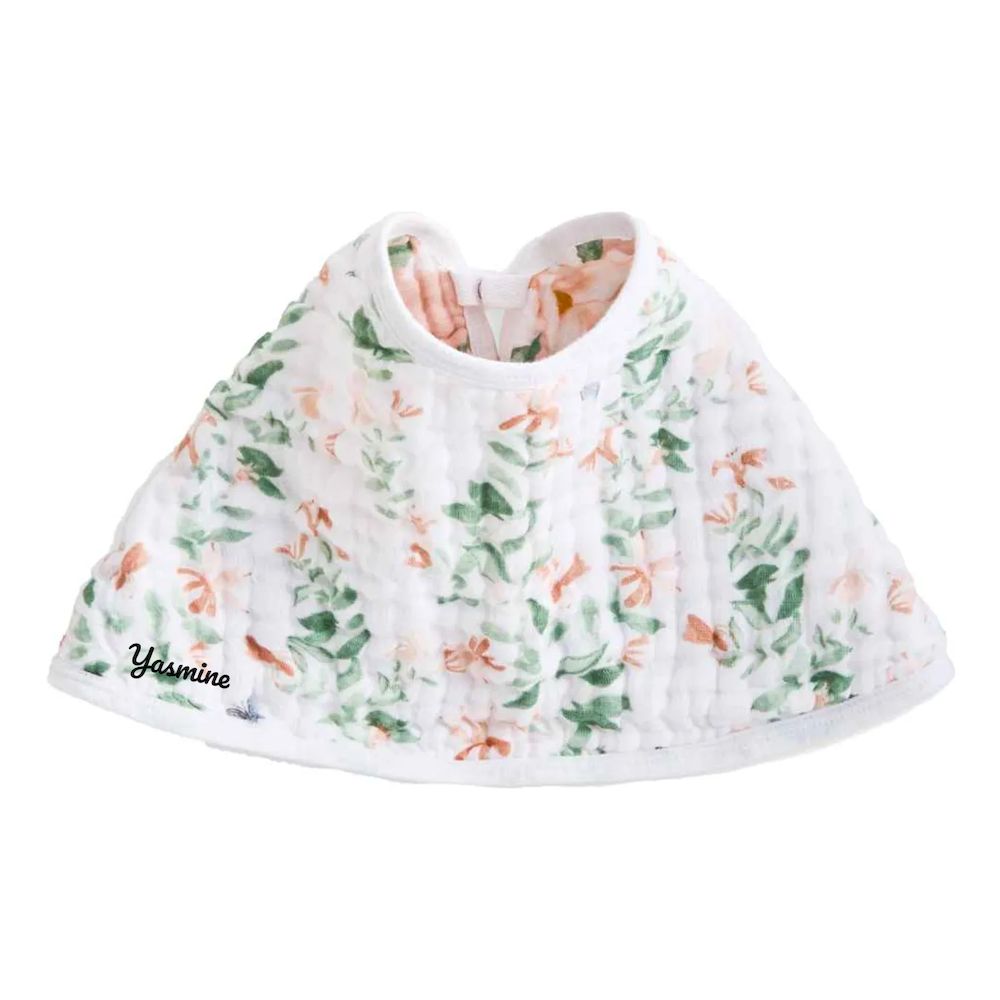 Aden + Anais - Personalized Essentials Cotton Muslin Baby Burpy Bib - Butterfly Garden
