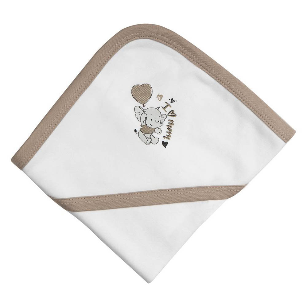 Babies Basic - Personalized Baby Cotton Blanket - Elephant