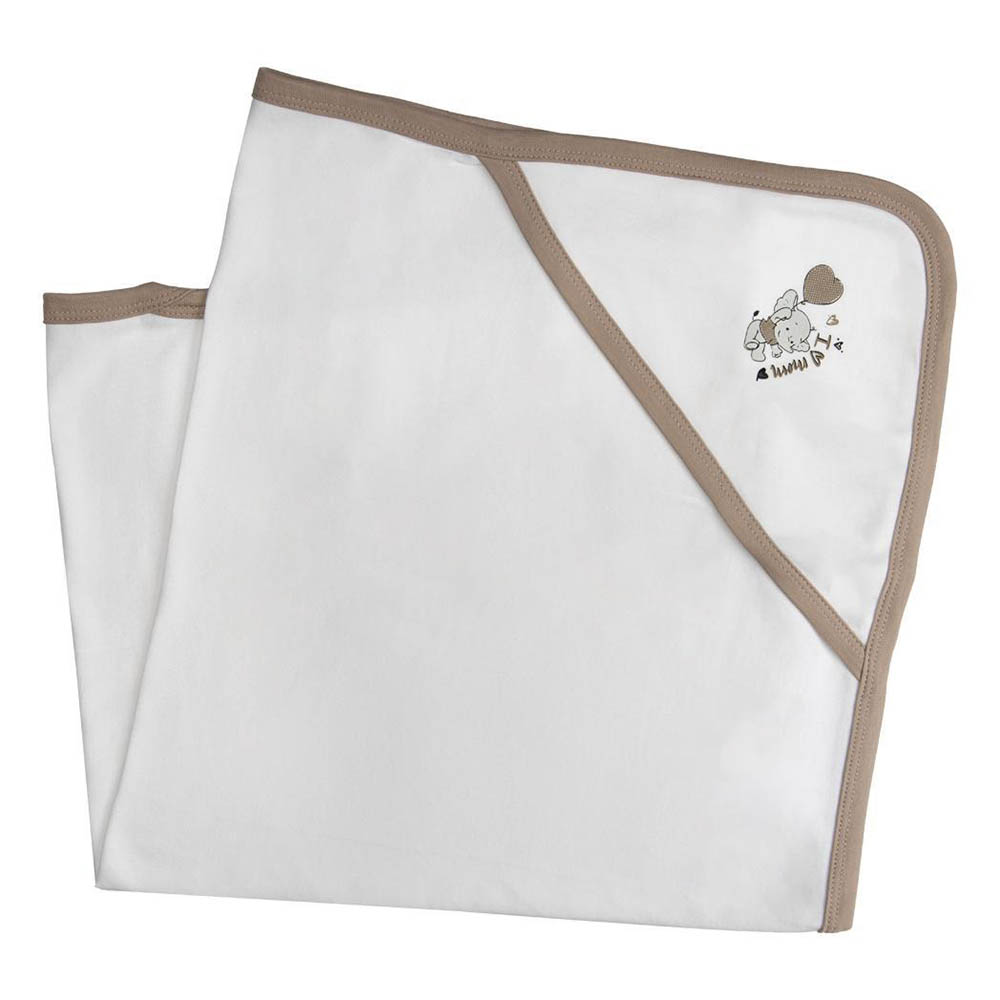 Babies Basic - Personalized Baby Cotton Blanket - Elephant