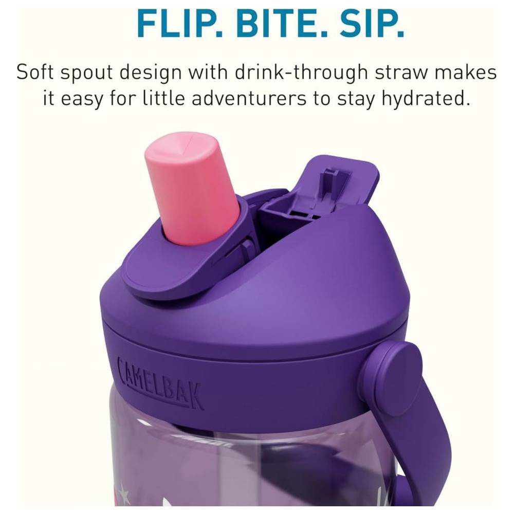 Camelbak - Personalized Kids Thrive Flip Straw Water Bottle - Unicorn Party - 0.4 L