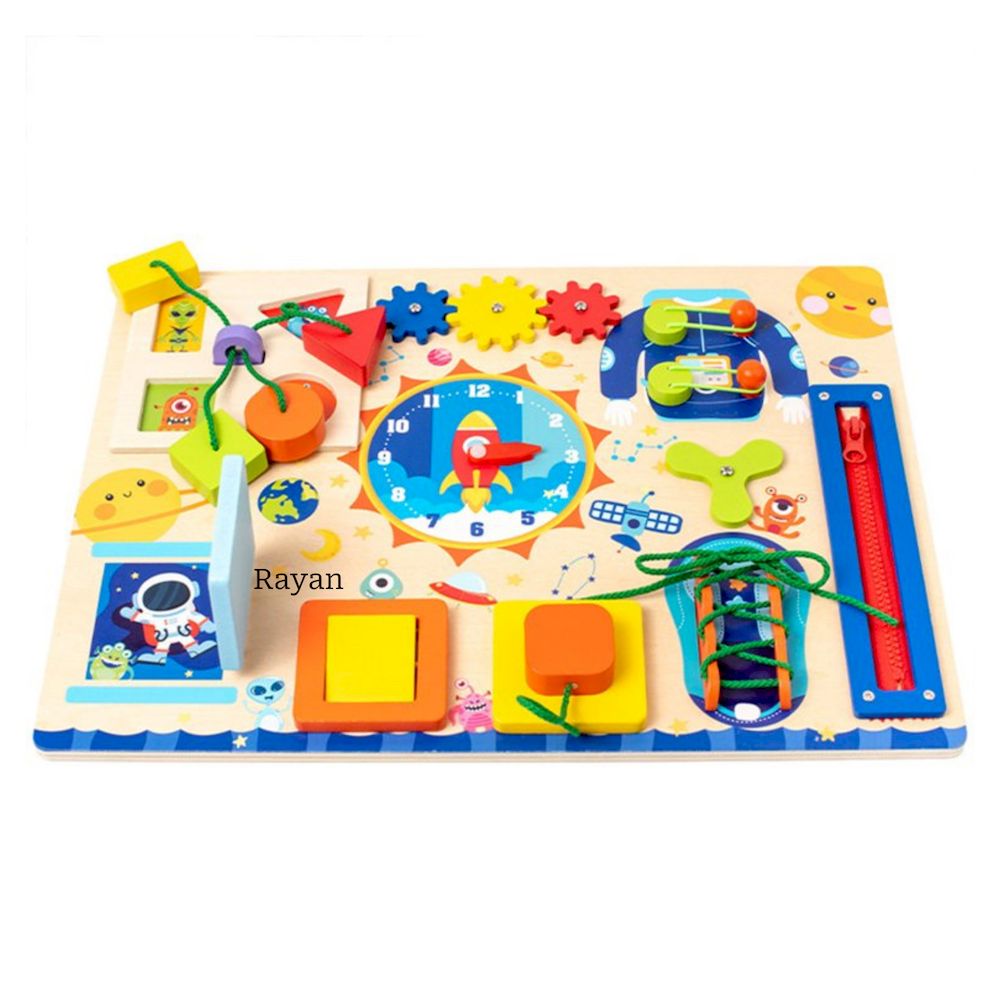 Factory Price - Personalized Kids Wooden Montessori Utility Busy Board
