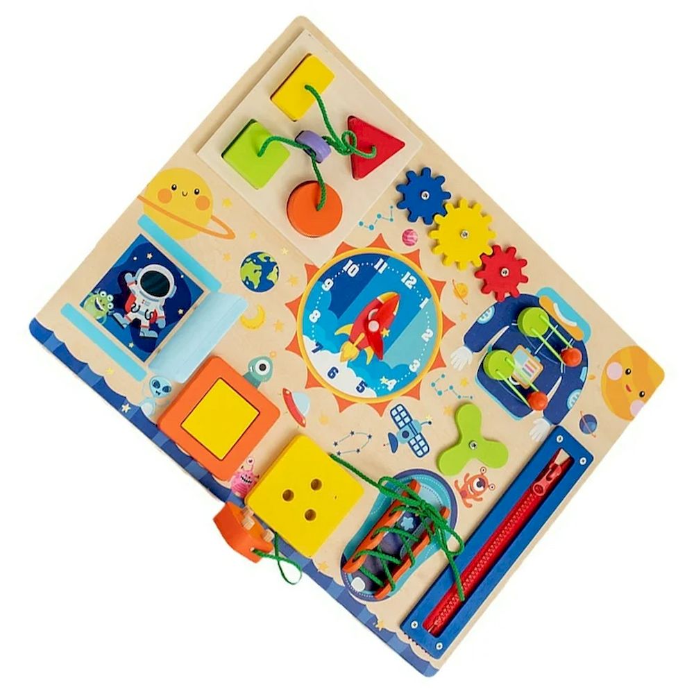 Factory Price - Personalized Kids Wooden Montessori Utility Busy Board
