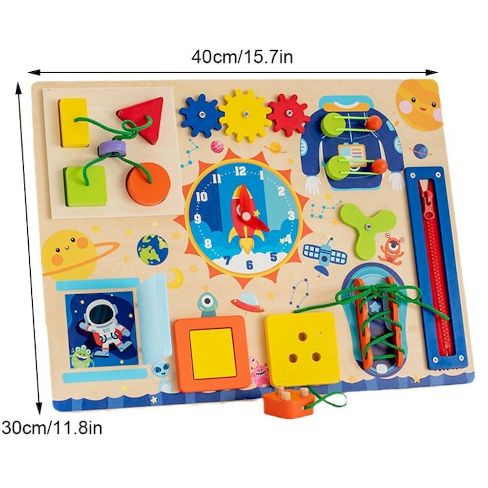 Factory Price - Personalized Kids Wooden Montessori Utility Busy Board