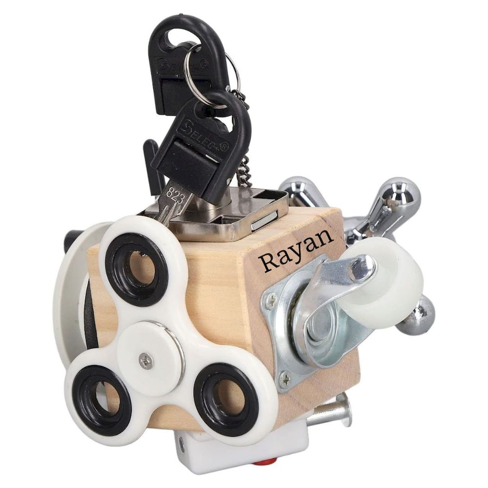 Factory Price - Personalized 7-In-1 Wooden Sensory Busy Cube