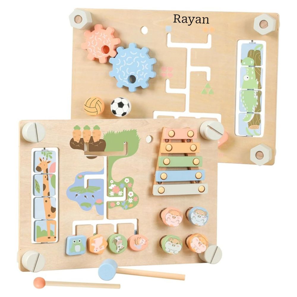 Factory Price - Personalized Wooden Double-Sided Montessori Activity Board