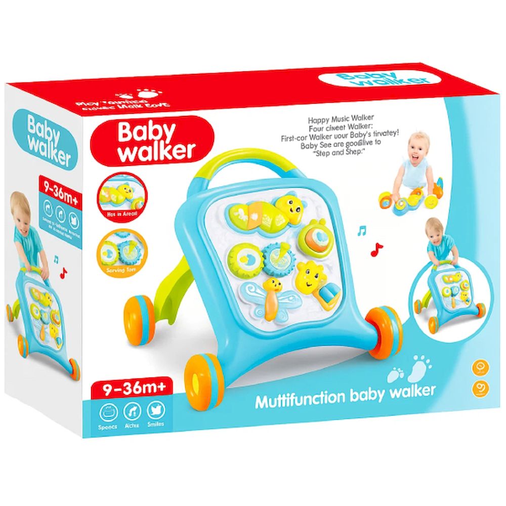 Factory Price - Personalized Luke Activity Baby Walker - Blue