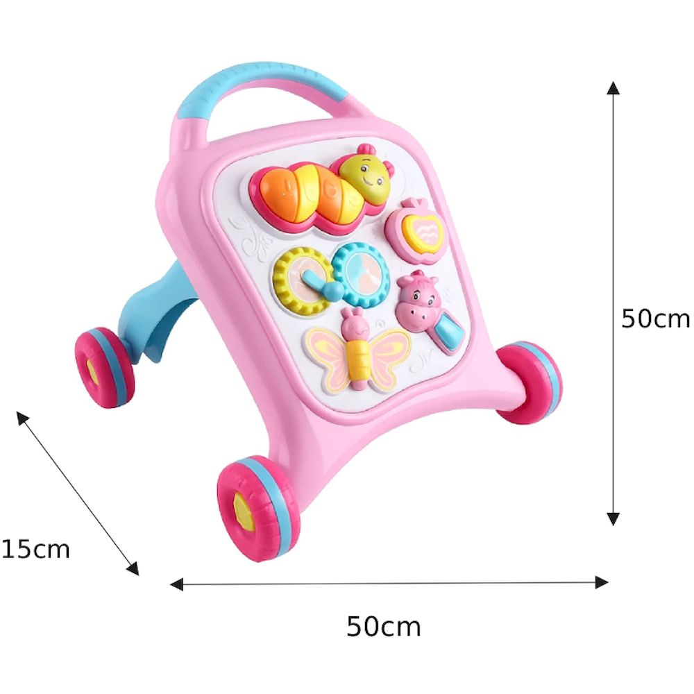 Factory Price - Personalized Luke Activity Baby Walker - Pink