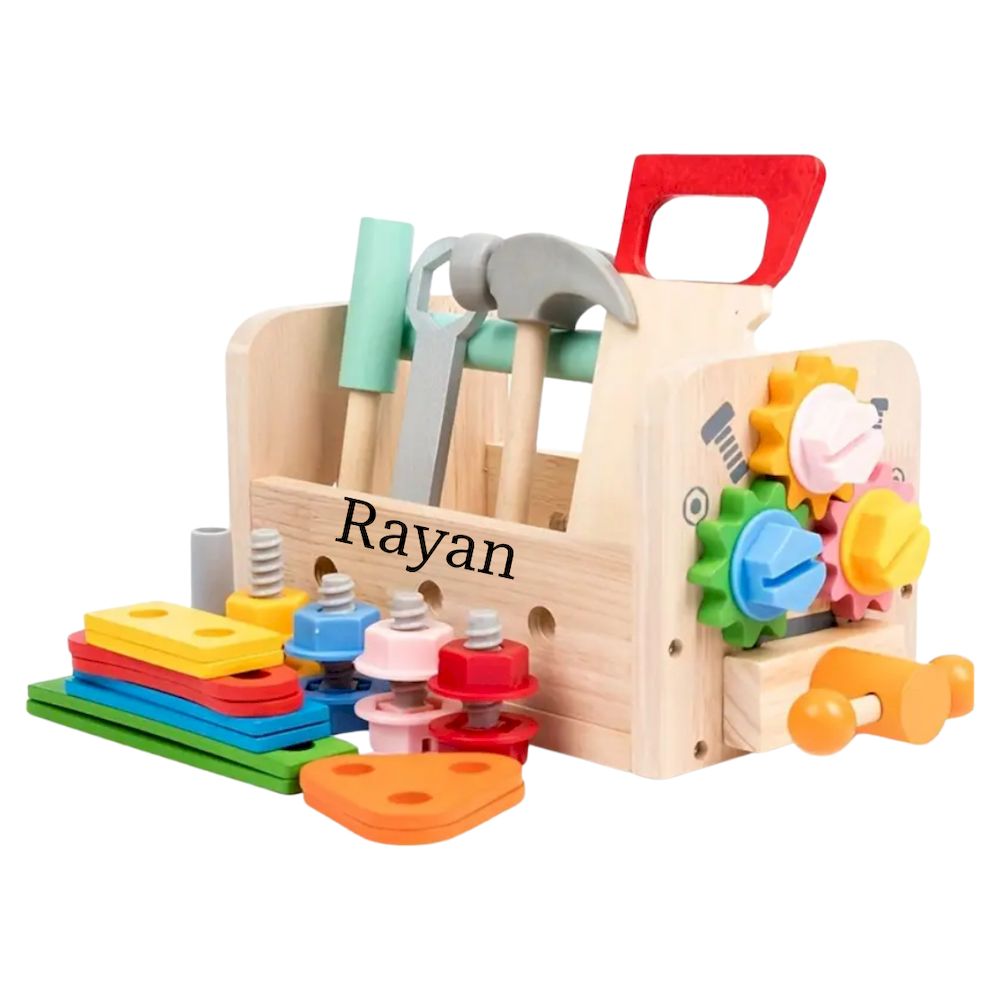 Factory Price - Personalized Kids Realistic Wooden Tool Box Set