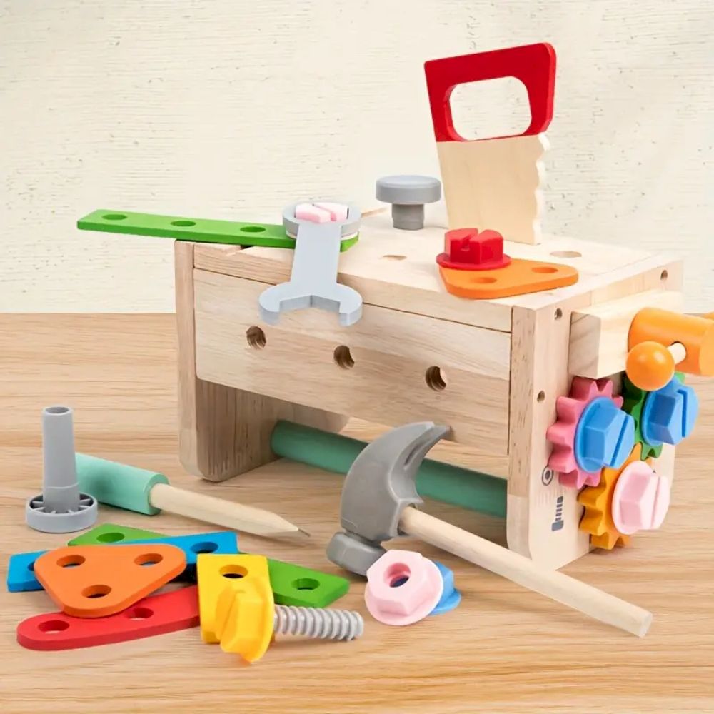 Factory Price - Personalized Kids Realistic Wooden Tool Box Set