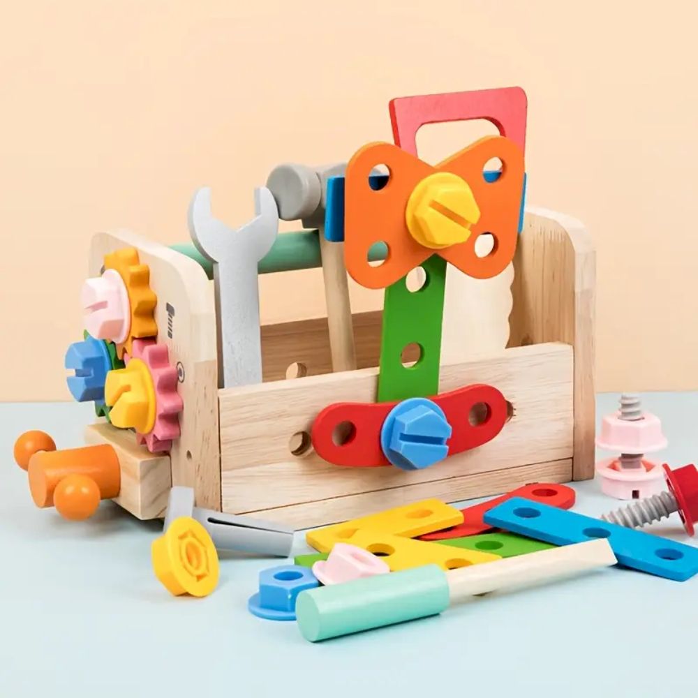 Factory Price - Personalized Kids Realistic Wooden Tool Box Set