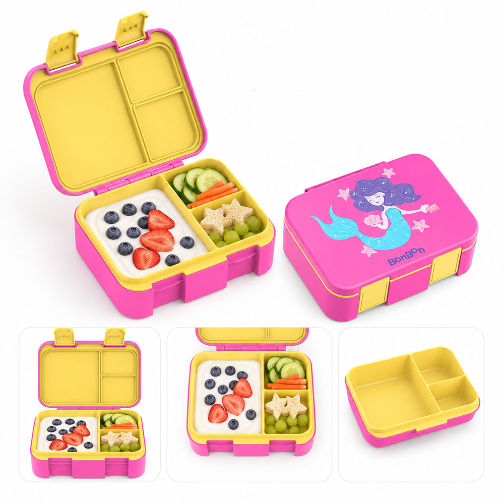 Bonbon - Personalized 3-Compartment Lunch Box - Mermaid