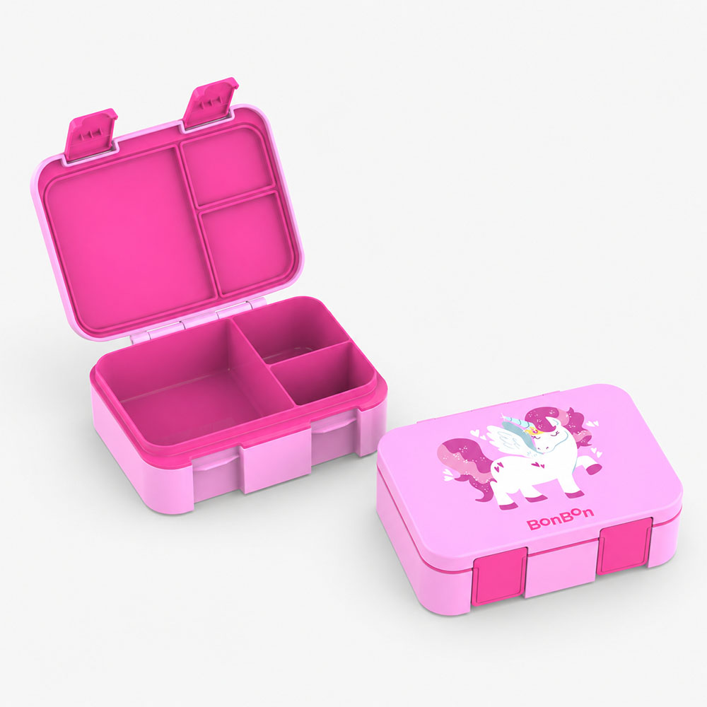 Bonbon - Personalized 3-Compartment Lunch Box - Unicorn