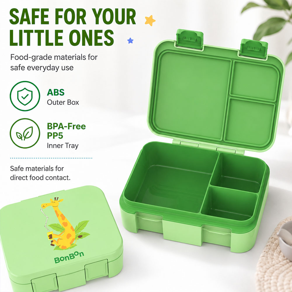 Bonbon - Personalized 3-Compartment Lunch Box - Giraffe