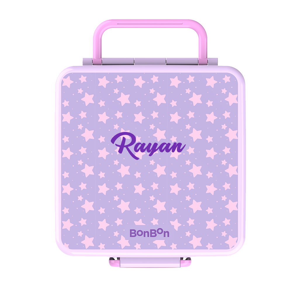 Bonbon - Personalized 3/4-Compartment Lunch Box With Insulated Food Jar - Star
