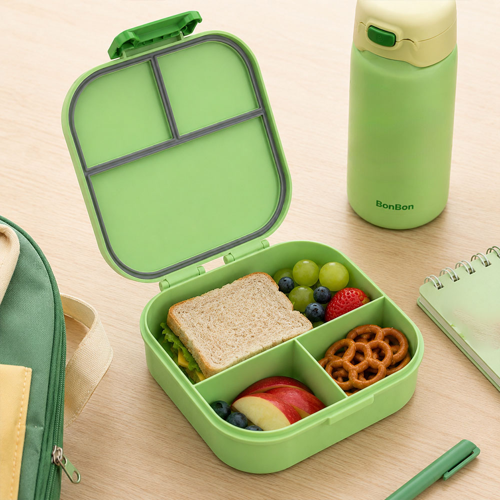 Bonbon - Personalized 3-Compartment Lunch Box - Zebra