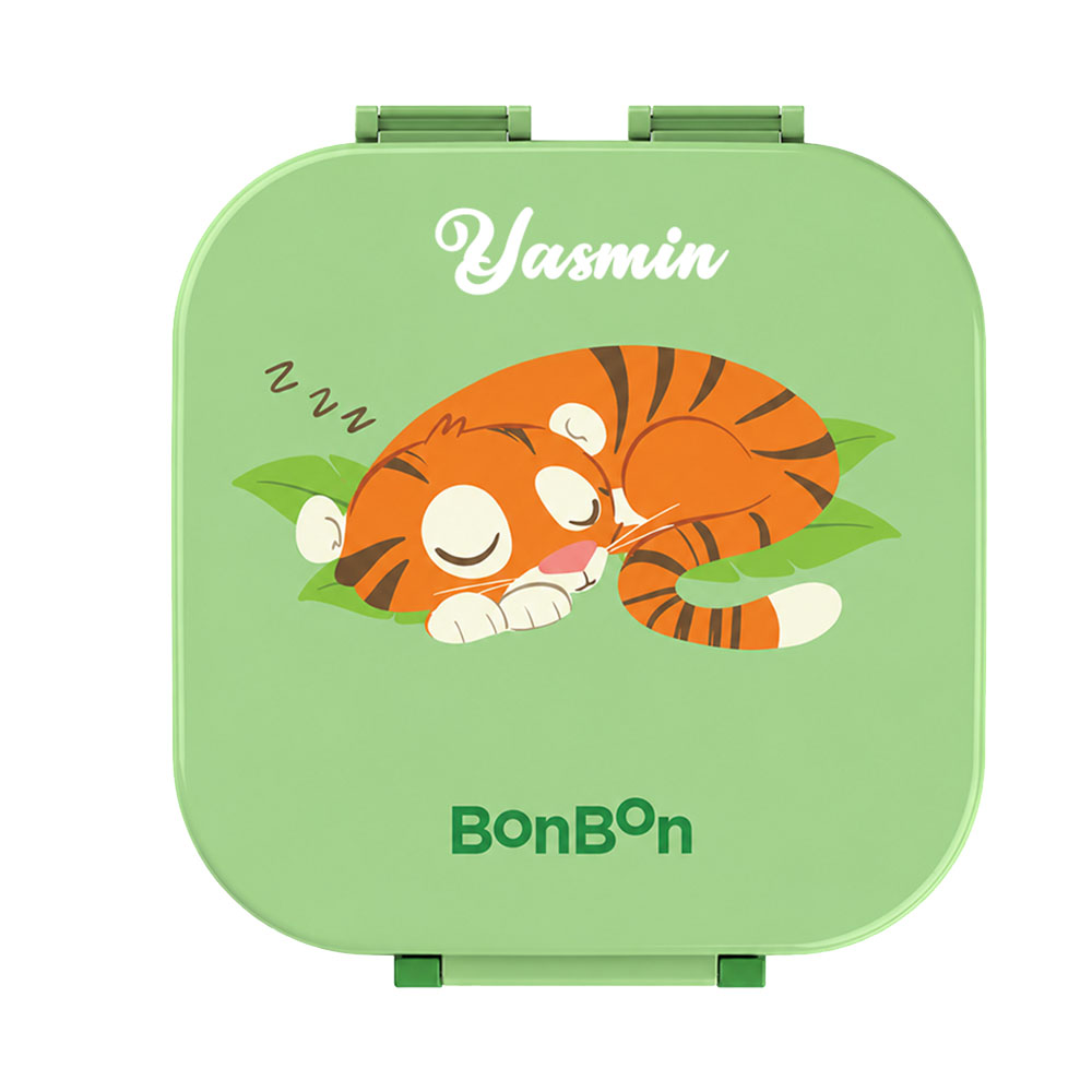 Bonbon - Personalized 3-Compartment Lunch Box - Tiger