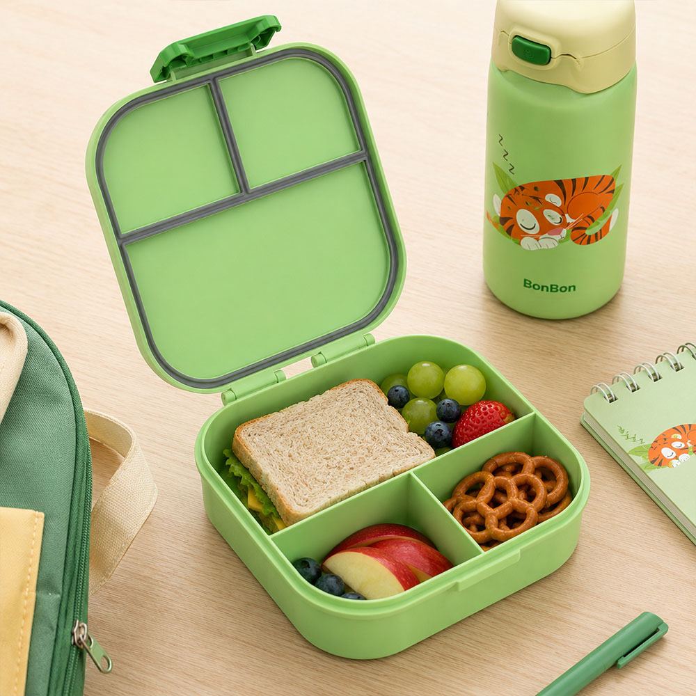 Bonbon - Personalized 3-Compartment Lunch Box - Tiger