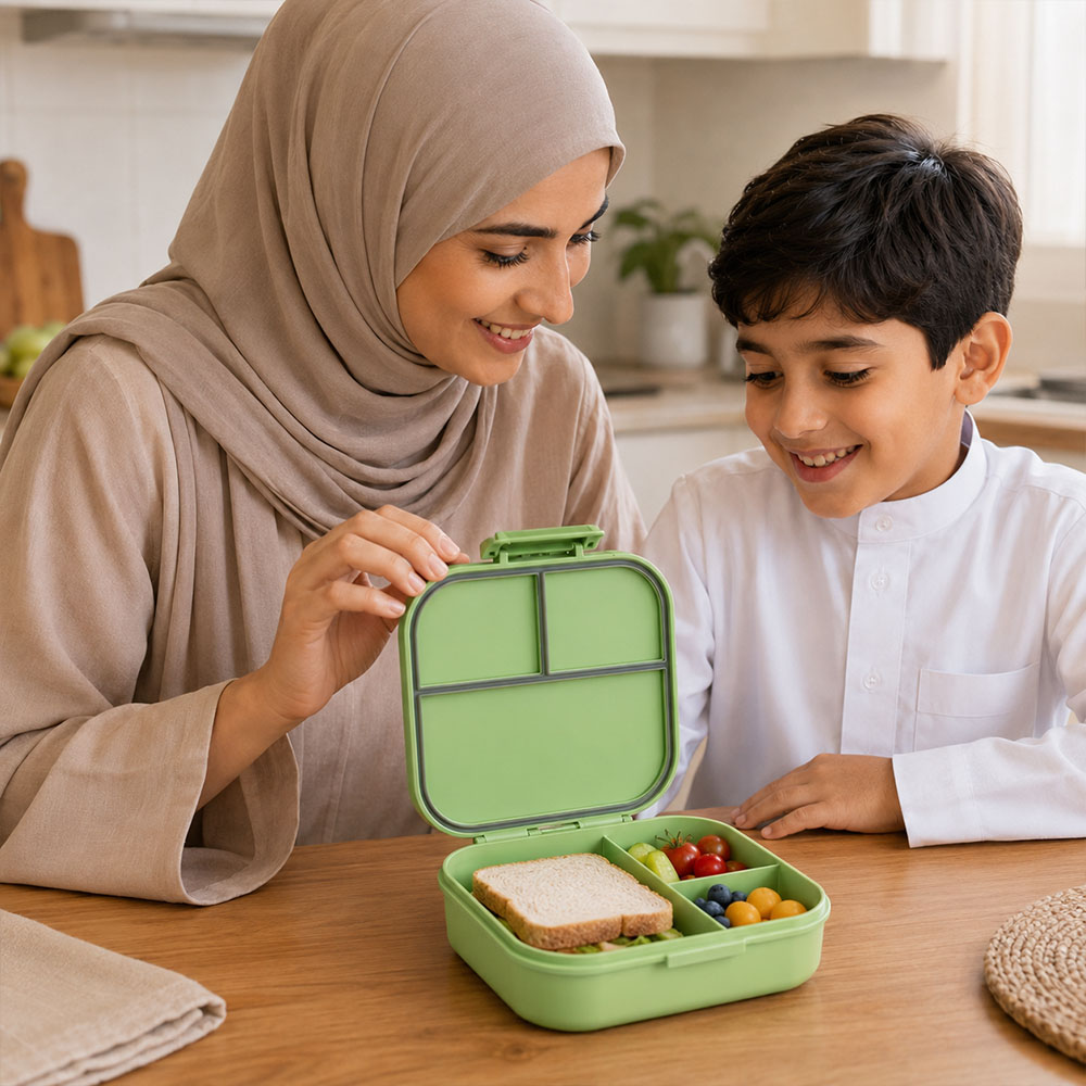Bonbon - Personalized 3-Compartment Lunch Box - Tiger