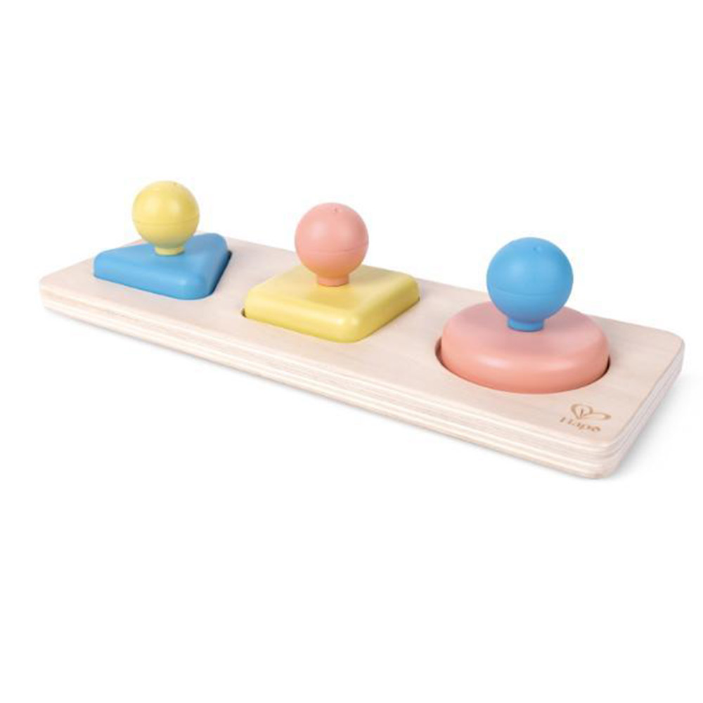 Hape - Personalized Wooden Montessori Mirror Shape Puzzle - 3 Pc Set