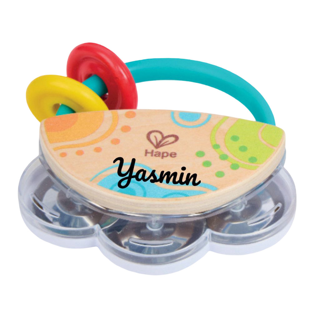 Hape - Personalized Tiny Tambourine Musical Toy