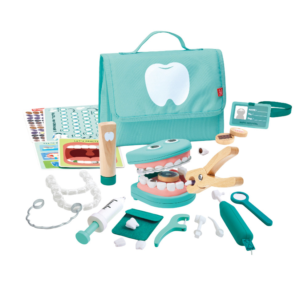 Hape - Personalized Super Smile Dental Clinic Set - 33 Pc Set