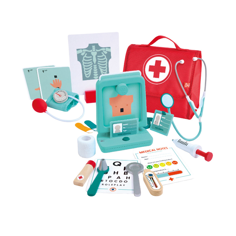 Hape - Personalized Little Doctor's Medical Set - 22 Pc Set