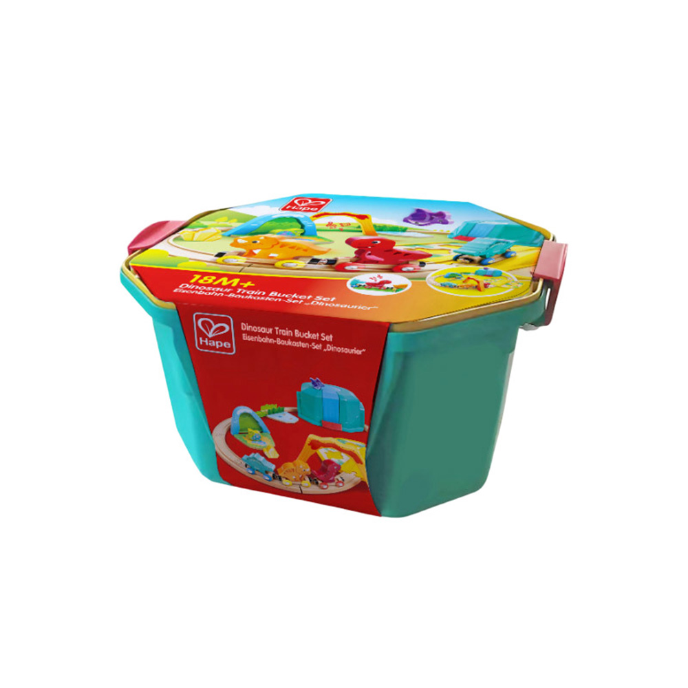 Hape - Personalized Dinosaur Train Bucket Set - 27 Pc Set