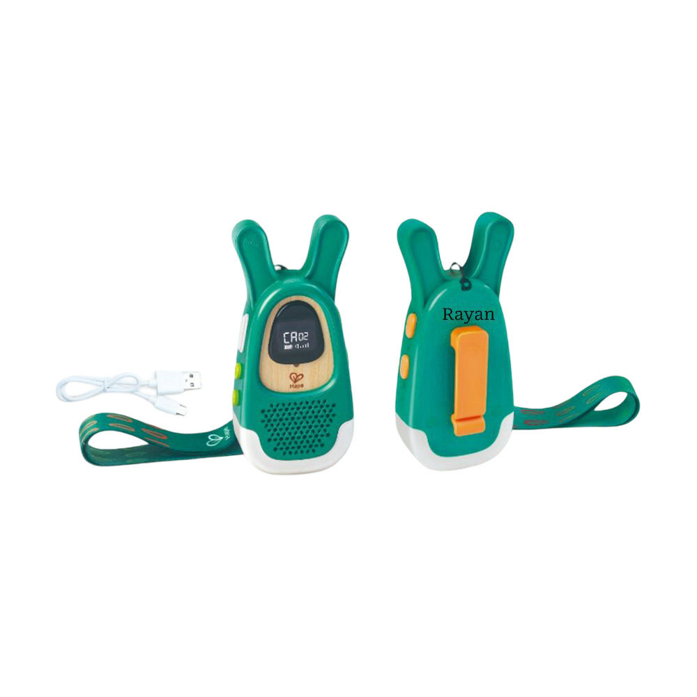 Hape - Personalized Nature Fun Walkie-Talkies Set - 5 Pc Set