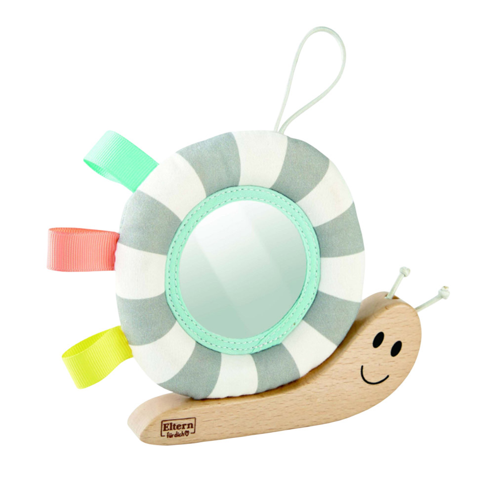 Hape - Personalized Hook N' Look Snail Stroller Hanging Toy