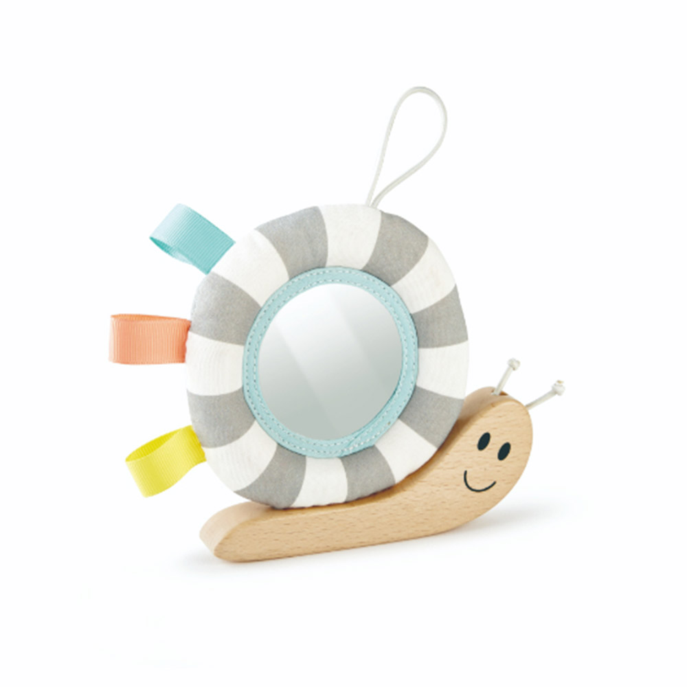 Hape - Personalized Hook N' Look Snail Stroller Hanging Toy