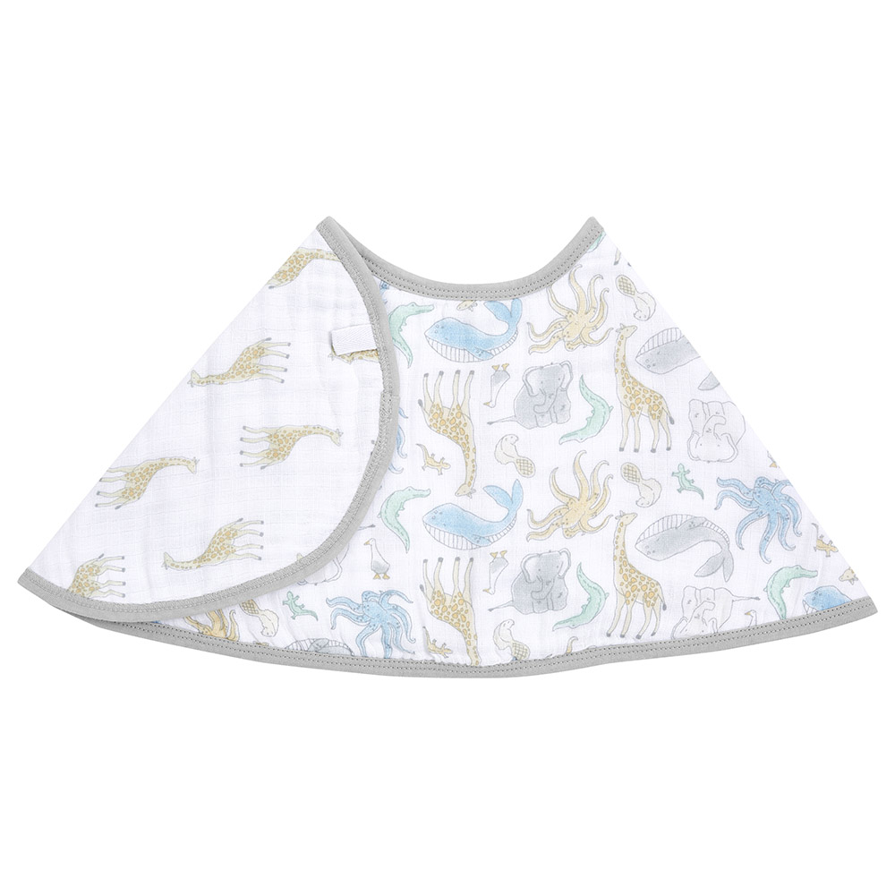 Aden + Anais - Personalized Essentials Cotton Baby Burpy Bib - Natural History