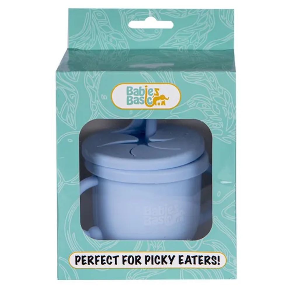 Babies Basic - Personalized 2-In-1 Silicone Snack Cup With Straw