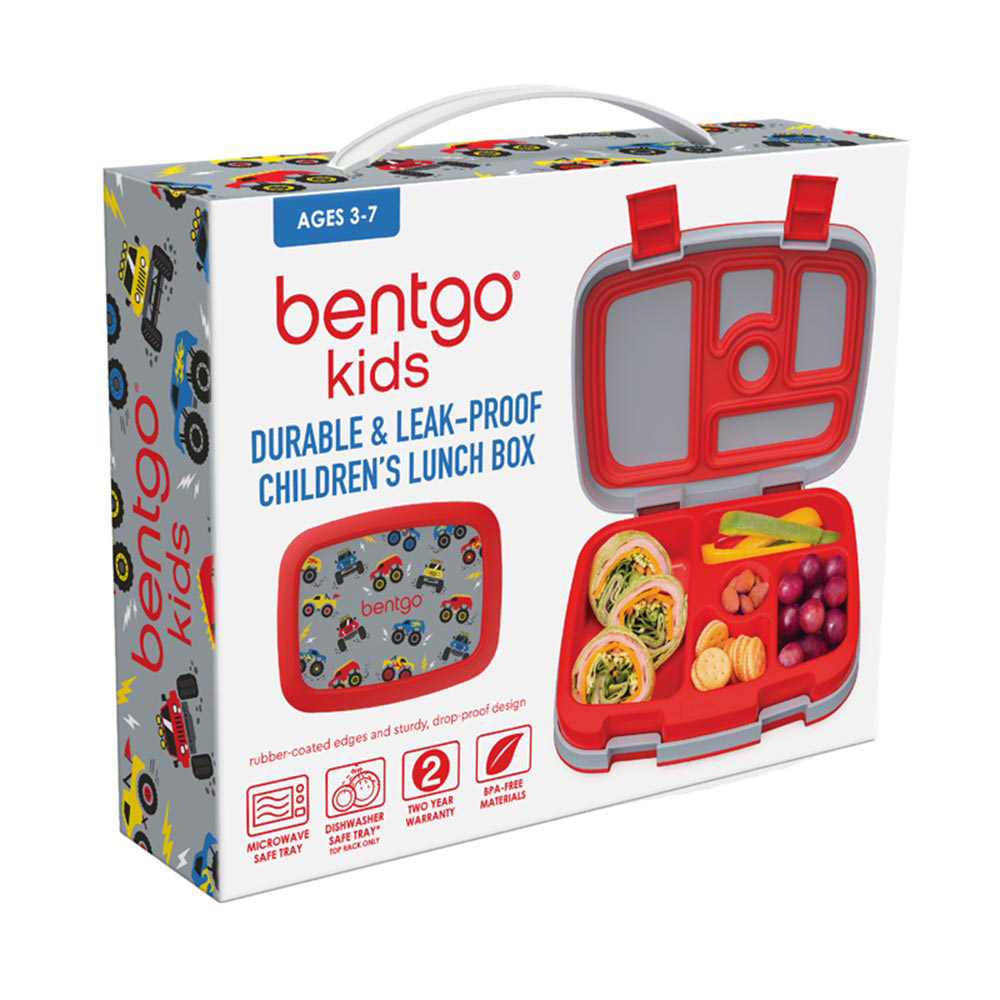 Bentgo - Personalized 5-Compartment Kids Lunch Box - Trucks