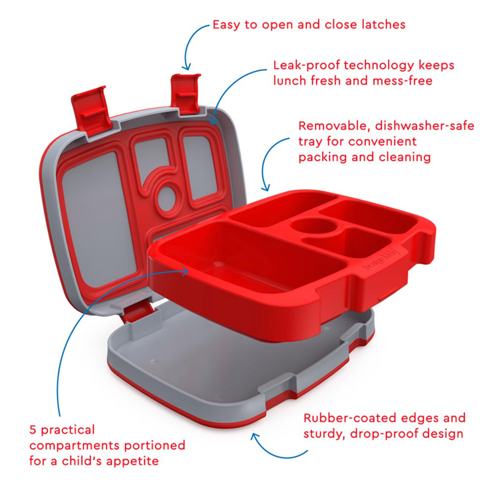 Bentgo - Personalized 5-Compartment Kids Lunch Box - Trucks