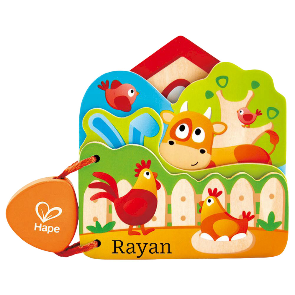 Hape - Personalized Baby's Farm Animal Book