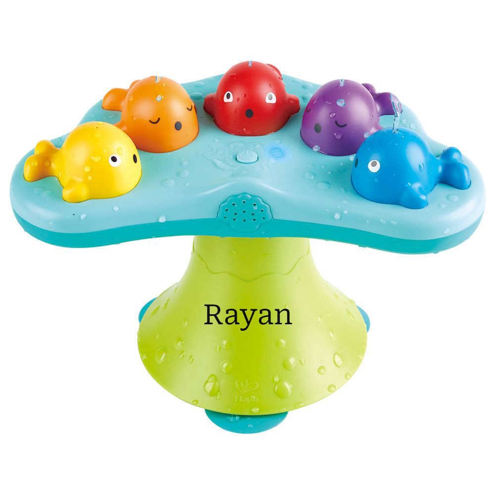 Hape - Personalized Musical Whale Fountain - Blue