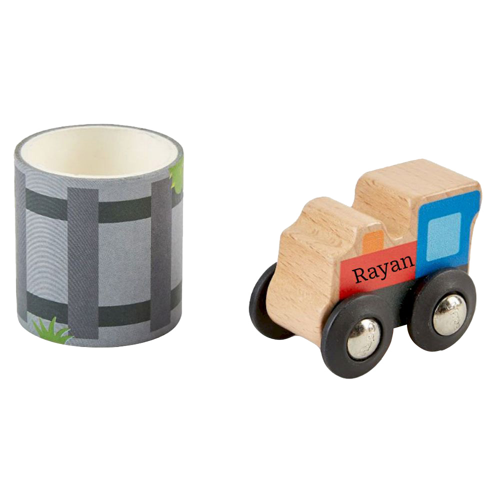 Hape - Personalized Tape And Roll Train