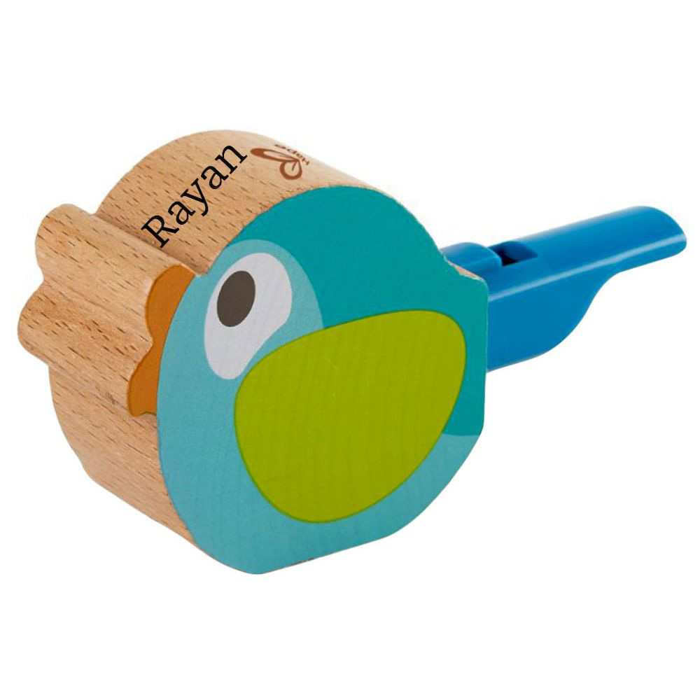 Hape - Personalized Bird Call Whistle - Turquoise