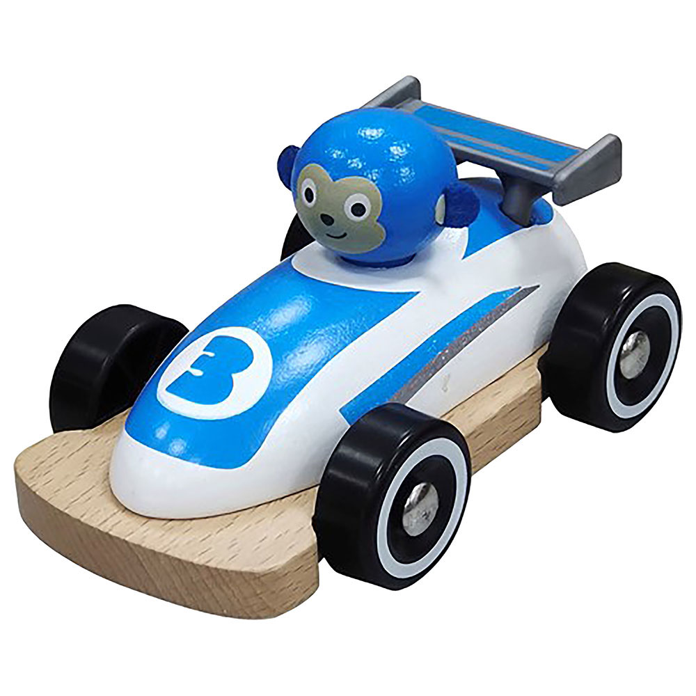 Hape - Personalized Wild Riders Racing Car - Blue