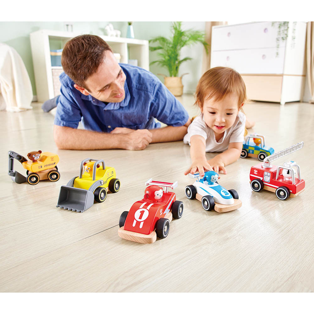 Hape - Personalized Wild Riders Bulldozer - Yellow