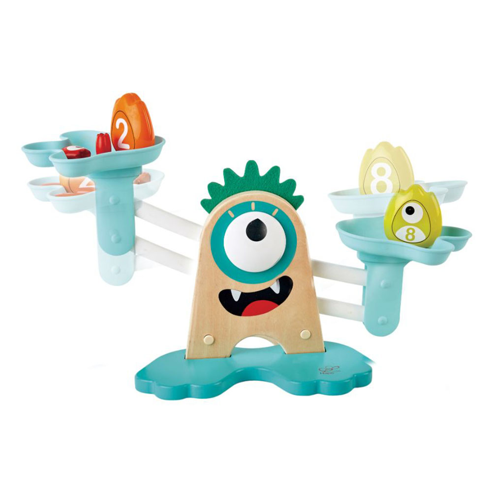 Hape - Personalized Learn To Count Monster Math Measuring Scale - 22 Pc Set